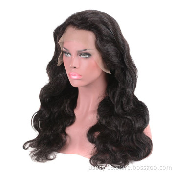 Gold Supplier 100% Brazilian Human Hair Wholesale Price Front Swiss Lace body Wave Wig